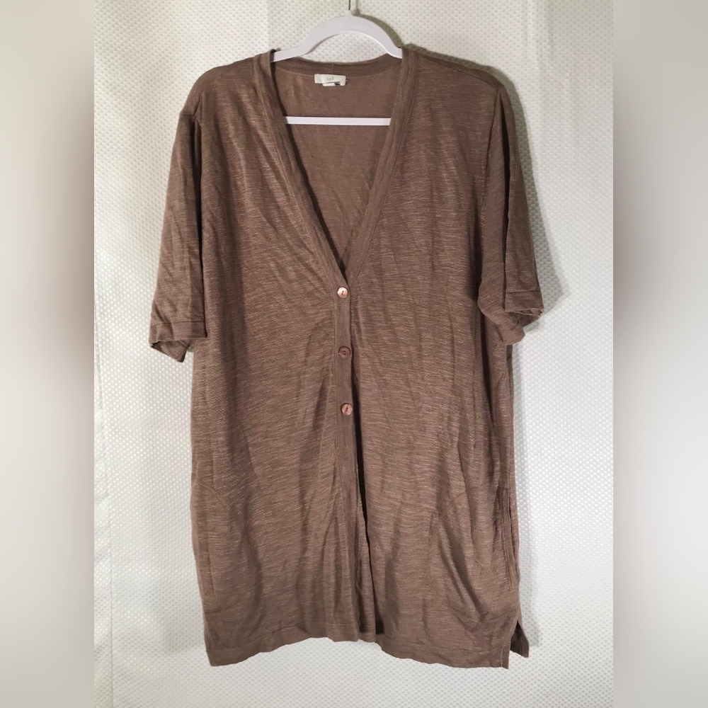 J. Jill Chocolate Knit Top